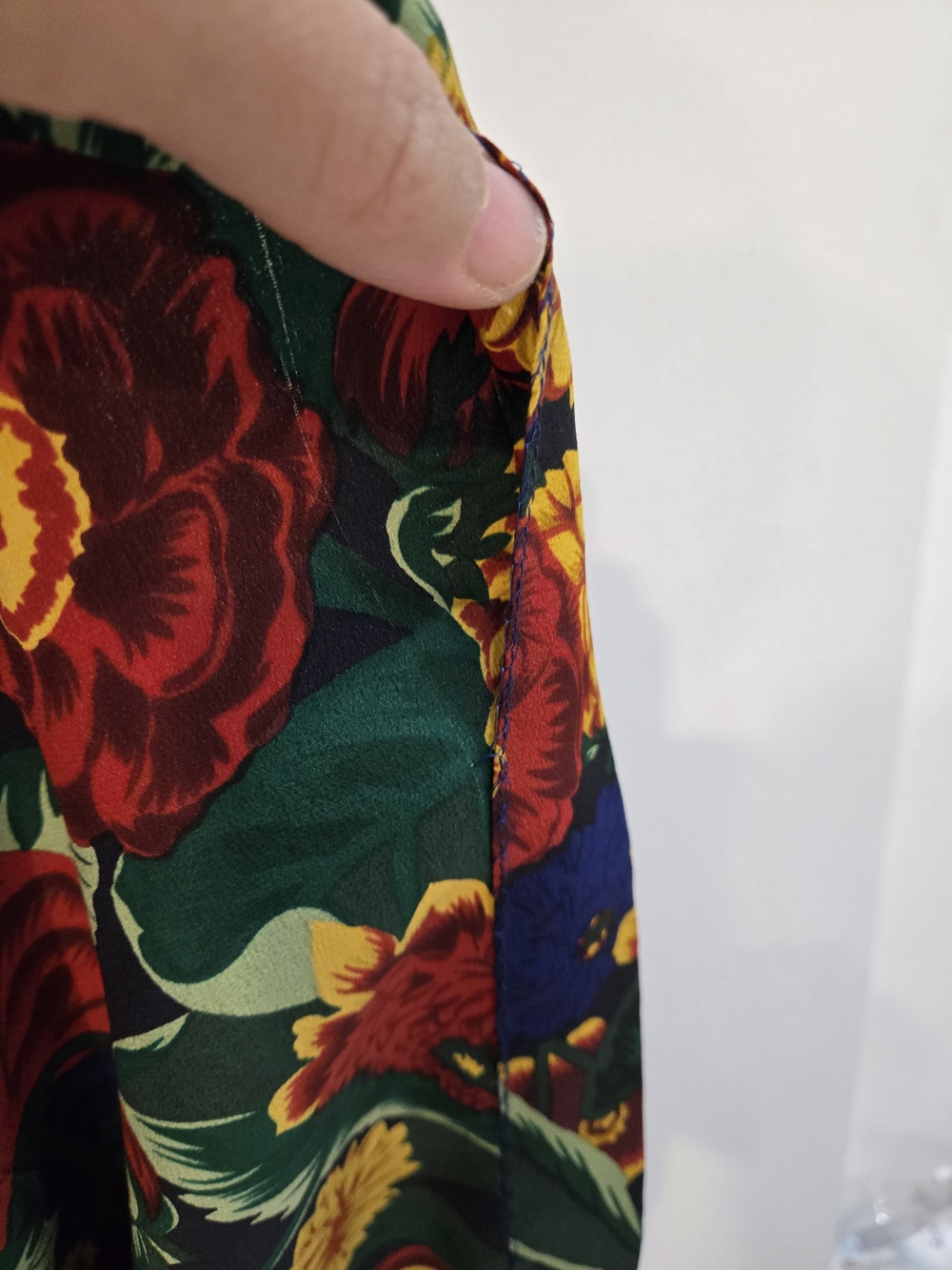ALFRED SUNG Silk Plaid Midi Skirt - Picture 3 of 6